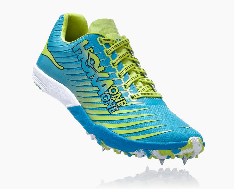 Hoka One One Spikes Dames - Evo Xc - Blauw/Groen - XY4321695